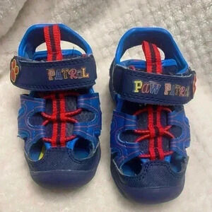 Paw Patrol sandals in blues,red & yellow size 5